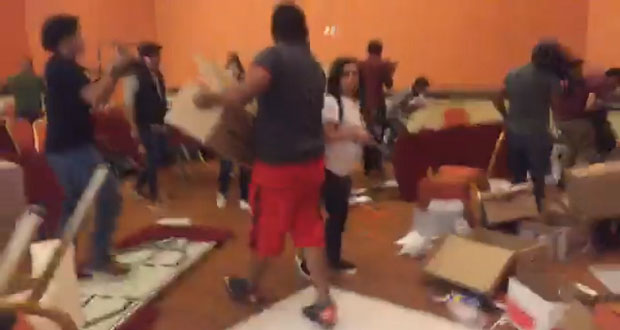 Zafarrancho en hotel MM de Puebla por presunto material electoral ilegal