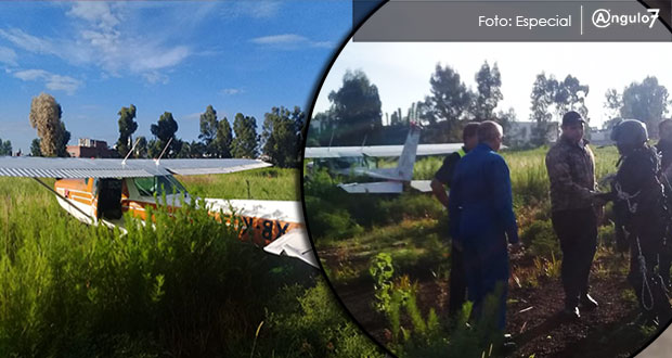 Otra avioneta aterriza forzosamente, ahora por la Udlap; van 2 casos en agosto