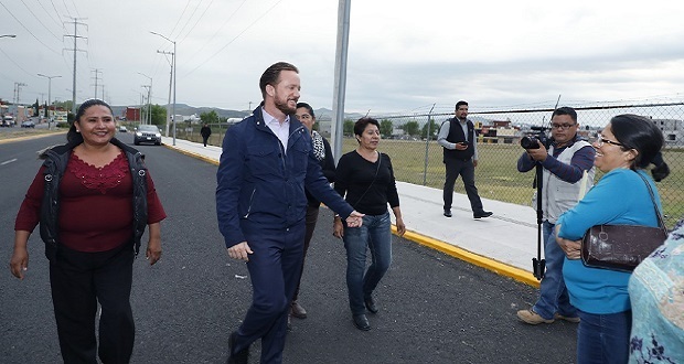 Banck entrega pavimentación en Prolongación de la 14 Sur