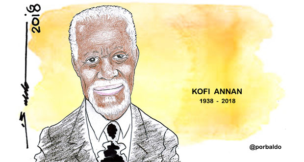 Caricatura: Kofi Annan descansa en paz