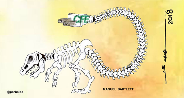 Caricatura: Desde Puebla energía fósil para CFE