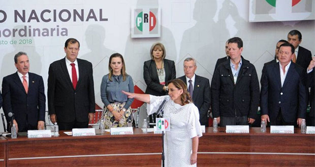 PRI ratifica como presidenta nacional a Ruiz Massieu, única candidata