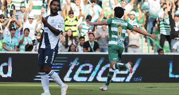 Club Puebla sufre segundo revés de visita: cae ante Santos
