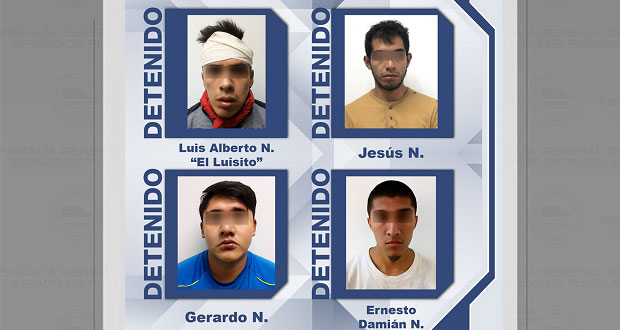 Dan prisión preventiva a “El Luisito” y 3 cómplices de su banda