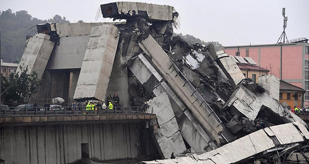 Al menos 35 muertos deja derrumbe de puente antiguo en Italia