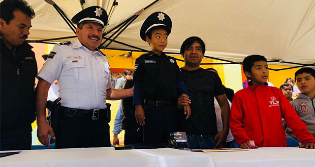 Fallece por leucemia niño nombrado policía federal en Puebla