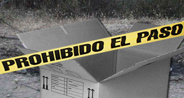 Hallan caja con sangre en su interior y narcomensajes en Yehualtepec