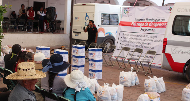 DIF entrega más de 5 mil despensas a ciudadanos de Ocoyucan