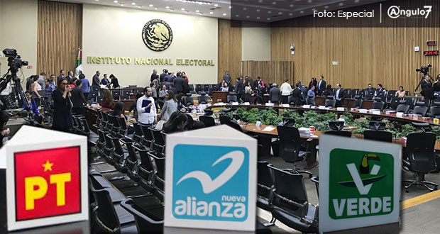 PT, NA y PVEM, los más multados por INE tras anomalías en fiscalización