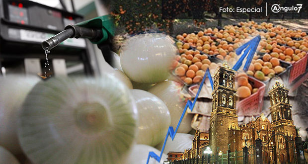 En julio, Puebla con inflación anual del 4.37% la 4ª más elevada