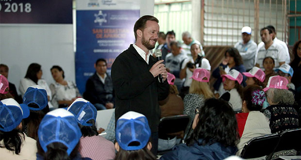 Ayuntamiento entrega obras en tres juntas auxiliares de Puebla