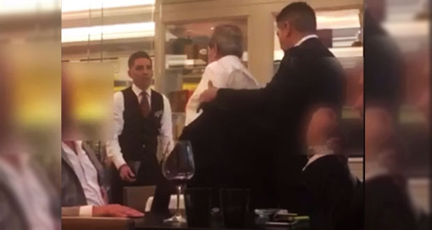 Captan a Muñoz Ledo en presunto estado de ebriedad en restaurante