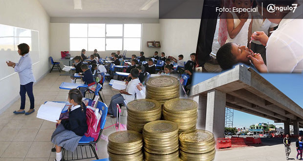 Puebla recibe 17,444 mdp en ramos de educación, salud e infraestructura; 5% más