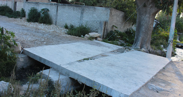 Antorcha gestiona construcción de puentes en Atemaco, Tehuacán