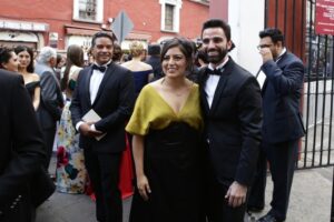 Claudia Rivera Vivanco, edil electa de Puebla, y Rodrigo Abdala Dartigues. coordinador del gobierno federal en el estado