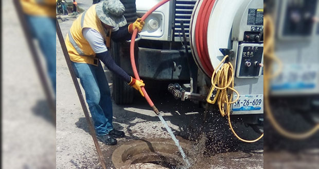 Antorcha gestiona desazolve de drenaje en colonia Unión Antorchista