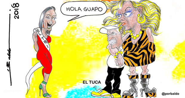 Caricatura: El Tri le coquetea al Tuca casado con Tigres