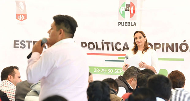 En Cholula, Ruiz Massieu llama a jóvenes a dar credibilidad a PRI