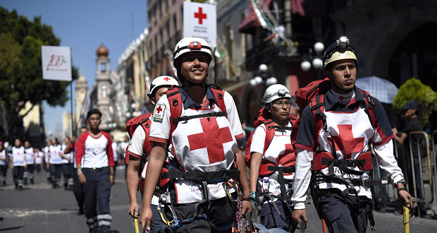 Cruz Roja realizará desfile conmemorativo en Puebla; habrá cierres viales