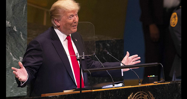 Trump provoca risas en jefes de Estado durante discurso en la ONU
