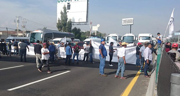 Reabren la México-Puebla y México-Querétaro tras bloqueo de Conimer