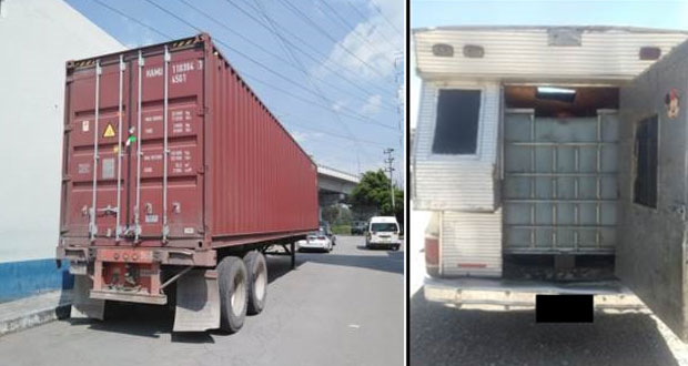 SSP recupera 7 vehículos, 1 remolque y 2,600 litros de gasolina