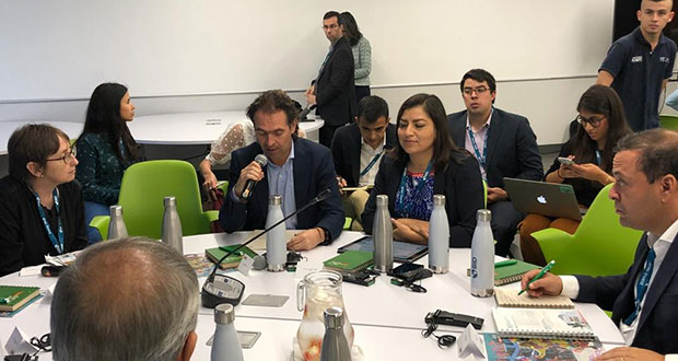 Claudia Rivera participa en mesa de Seguridad Urbana en Colombia