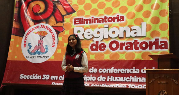 Participan 40 declamadores en justa de oratoria en Huauchinango