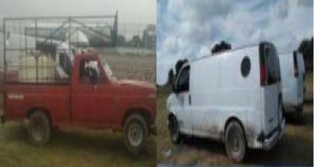 SSP y Sedena recuperan 8 vehículos usados para trasiego de huachicol