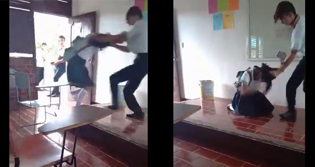 Difunden video de joven golpeando a compañera en Quintana Roo