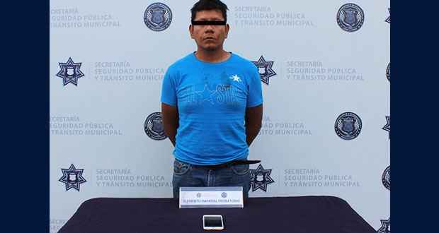 Ssptm detiene a probable asaltante en colonia Guadalupe Victoria