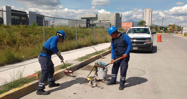 Atiende Ceaspue 50 puntos vulnerables en 6 municipios por lluvias