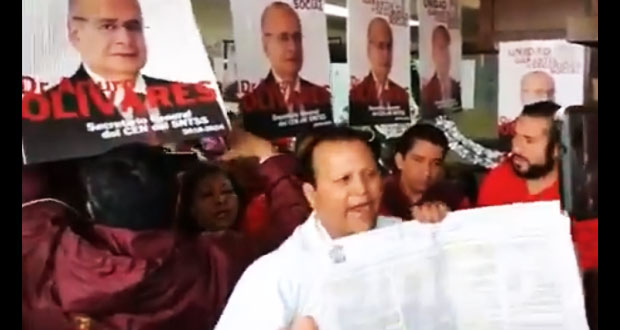 Aspirantes a delegados del IMSS logran registro tras nueva protesta