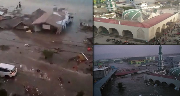Tsunami impacta isla de Indonesia tras dos terremotos