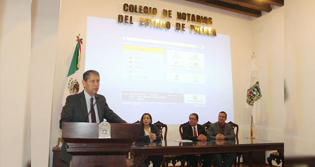 Exponen resultados de colaboración entre FGE y notarios de Puebla