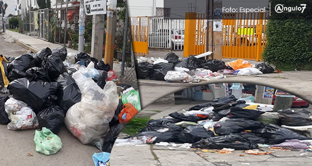 En Cuautlancingo no recolectan basura porque Casiano deja camiones inservibles