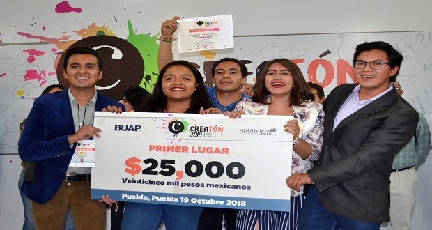 5 equipos de BUAP, entre los 15 ganadores del Creatón 2018