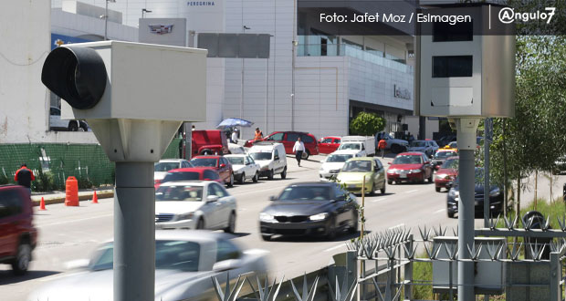 Gobierno de Puebla recauda 75.9 mdp por fotomultas de enero a septiembre