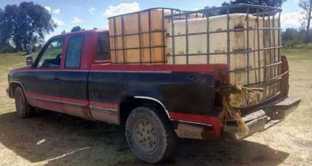 Sedena y SSP recuperan 7 vehículos y 5 mil 750 litros de gasolina