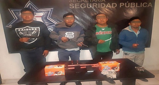 SSP detiene a banda dedica al robo en Puebla