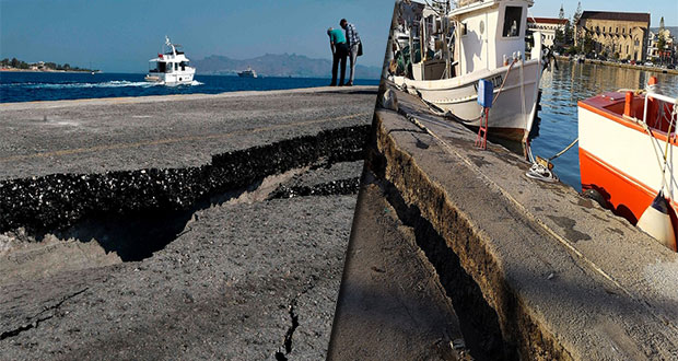 Sismo de 6.4 sacude Grecia y causa cuarteaduras en el suelo