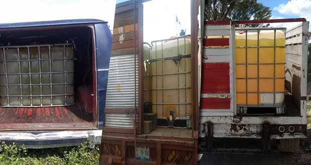 PF y Policía Estatal recuperan más de 40 mil litros de hidrocarburo