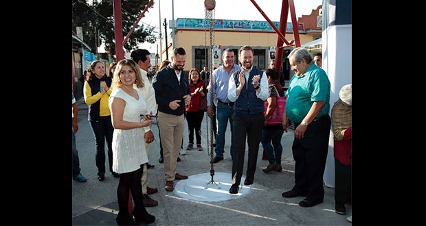 Banck entrega colector pluvial en San Jerónimo Caleras