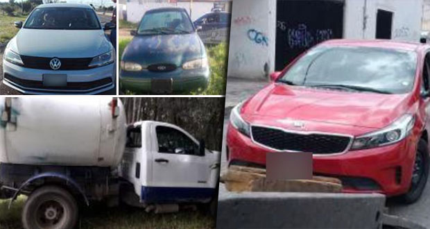 SSP asegura a hombre y 9 vehículos robados en seis municipios