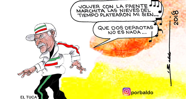 Caricatura: Tuca se despide del Tri con un tango
