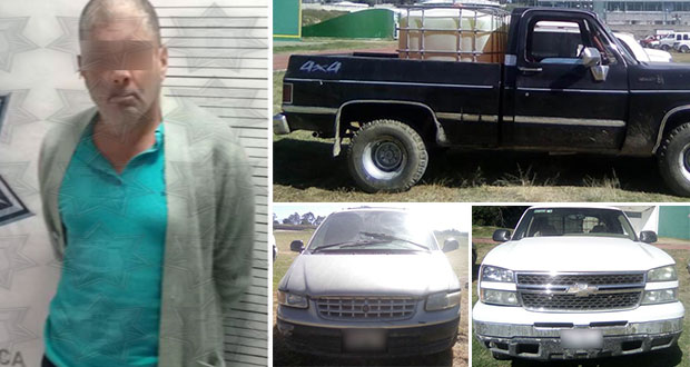 Aseguran a uno por tocamientos lascivos y 4 camionetas con huachicol