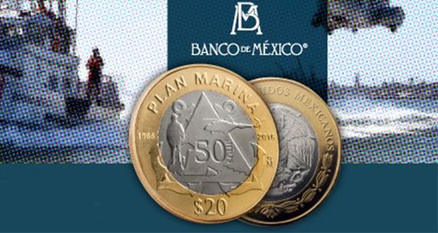 Ponen en circulación moneda de $20 que conmemora Plan Marina
