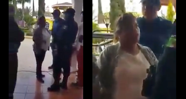 Video exhibe a regidora priista insultando a policías de Ocoyucan
