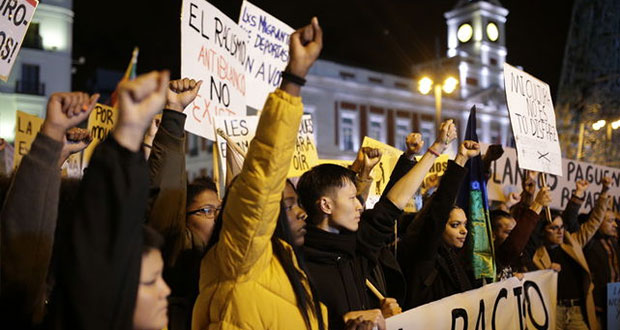 Protestas en Madrid en contra del racismo institucional