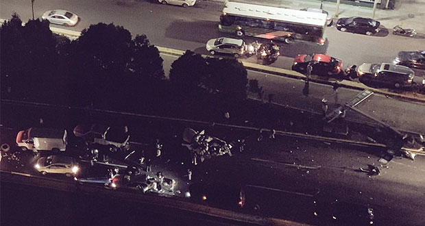 Tráiler arrolla a vehículos y deja 7 muertos en la México-Toluca